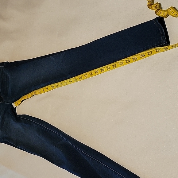 American Eagle dark wash super hi rise jegging size 0 long - Picture 4 of 7